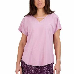 Tranquility by Colorado Womens V-neck Top in Lilac
